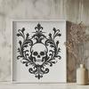 Ornate Skull SVG - Free Commercial Use Download