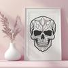 Unique Skull - DXF Format