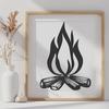 Flames DXF For Download - Free Commercial Use License