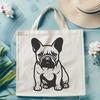 Beautiful French Bulldog Digital Drawing