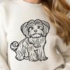 Sitting Havanese Digital Artwork - PDF Free Download