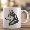 Beautiful Husky SVG, PNG, PDF And DXF Files