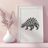 Beautiful Dinosaur Printable Image In PDF For Free Download