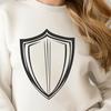 Beautiful Shield Icon - Simple Vector Design A vector shield icon with a simple design.