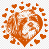 Free Shih Tzu Digital Drawing