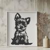 Stunning Yorkshire Terrier - DXF For Commercial Use