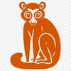 Lemur Image In DXF File Format For Free Download