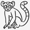 Free Free Lemur - Free DXF Download, Commercial Use