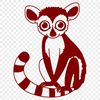 Artistic Lemur - Laser Engraver DXF Free Download