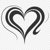 Love Heart Clip Art In SVG, PNG, PDF And DXF File Formats