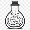 Potion Bottle Digital Artwork In SVG, PNG, PDF And DXF Formats