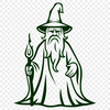 Unique Wizard Simple Line Drawing