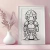 Free Unique Knight Vector Craft File DXF - Commercial Use