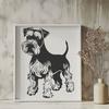 Miniature Schnauzer In SVG Format - Free Digital Download, Commercial Use