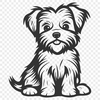 Unique Morkie PNG - For Craft Project