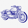 Free Unique Motorcycle Drawing PDF - Commercial Use