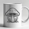 Unique Mushroom Artwork DXF - Free Download