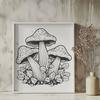 Beautiful Mushroom Printable Artwork In PDF For Free Download