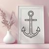 Artistic Anchor DXF - Free Commercial Use Download