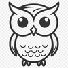 Unique Owl Digital Art DXF - Free Download