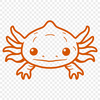 Unique Axolotl Illustration