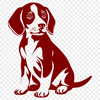 Stunning Puppy Digital Drawing In DXF For Free Download