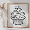 Free Cupcake In PDF Free Commercial Use Download