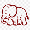 Beautiful Elephant Vector Art