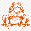 Unique Toad Stencil SVG - Free Download