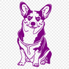 Sitting Welsh Corgi PNG