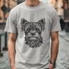 Ornate Yorkshire Terrier - DXF Format