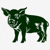 Stunning Pig In DXF - Free Download