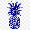 Unique Pineapple - Vinyl PNG