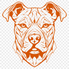 Beautiful Pitbull SVG, PNG, PDF And DXF Files