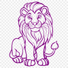 Beautiful Sitting Big Cat Vector Craft File