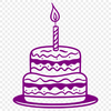 Birthday Cake Digital Art In DXF File Format For Free Download