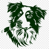 Unique Australian Shepherd Artwork PNG - Free Download