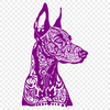 Ornate Doberman Pinscher Printable Artwork