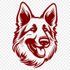 Unique German Shepherd Vector Image