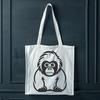 Creative Gorilla Stencil In DXF For Free Download