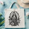 Ornate Our Lady Of Guadalupe DXF - Free Commercial Use Download