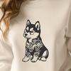 Ornate Shiba Inu In PDF & PNG