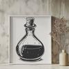 Artistic Potion Bottle Vector Image