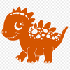 Free Unique Dino Decal DXF - Commercial Use