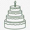 Beautiful Birthday Cake In PDF Format - Free Download