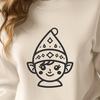 Creative Christmas Elf In SVG - Free Download