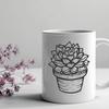 Floral Desert Plant - Sublimation PNG