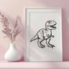 Dinosaur DXF For Download - Free Commercial Use License