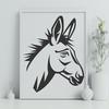 Beautiful Donkey In DXF For Free Download