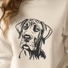 Great Dane Design In SVG, PNG, PDF And DXF Formats